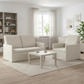 vidaXL Zestaw Sof 2 pcs kremowy Welur