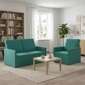 vidaXL Zestaw Sof 2 pcs Turkusowy Welur