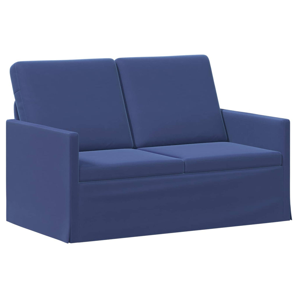 vidaXL Zestaw Sof 2 pcs Niebieski policyjny Welur