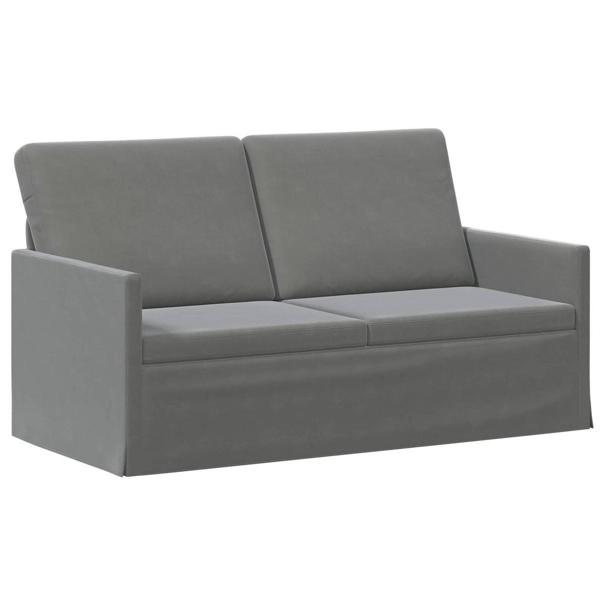 vidaXL Zestaw Sof 2 pcs ciemnoszary Welur