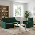 vidaXL Zestaw Sof 2 pcs Ciemnozielony Welur