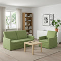 vidaXL Zestaw Sof 2 pcs Jasnozielony Welur