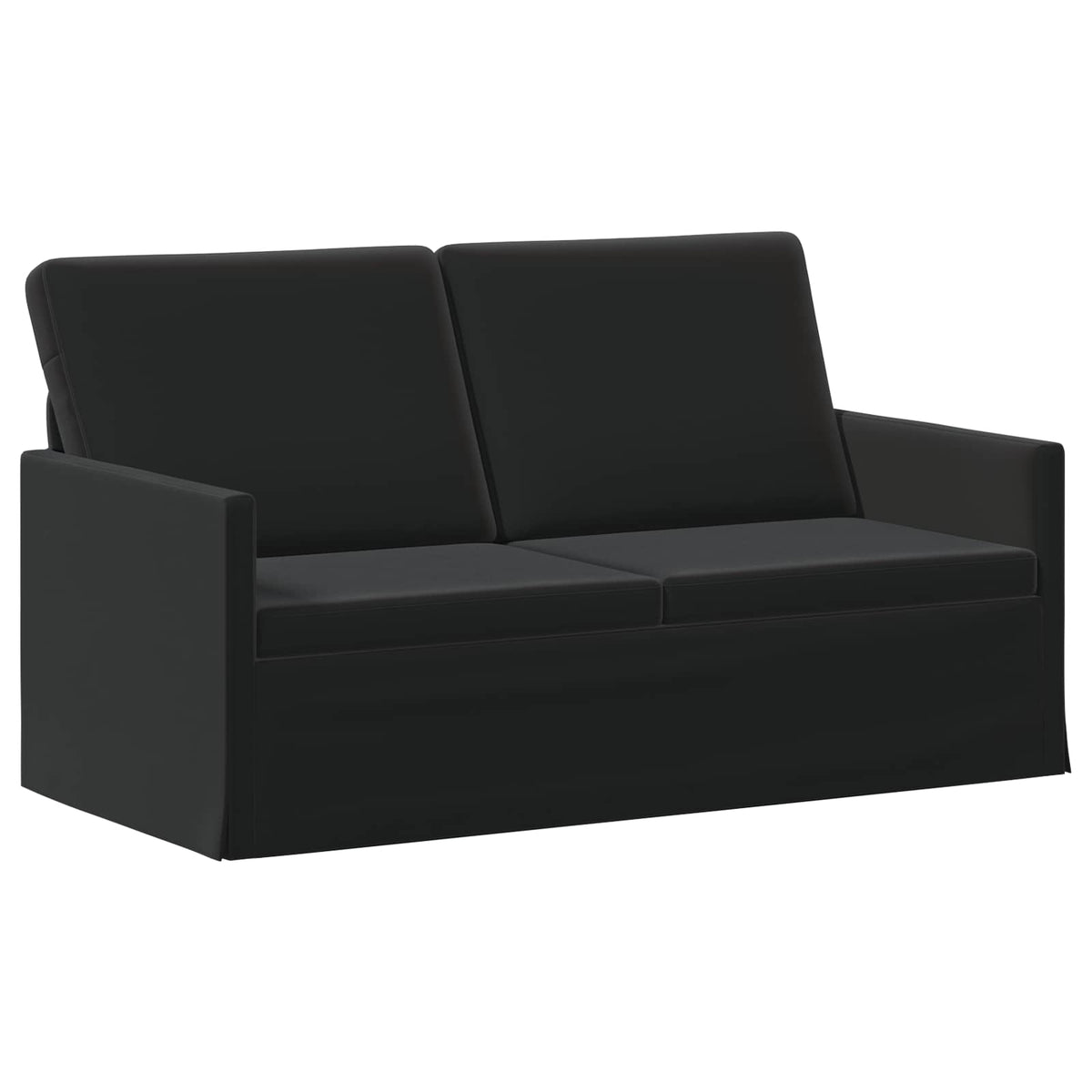 vidaXL Zestaw Sof 2 pcs Czarny Welur