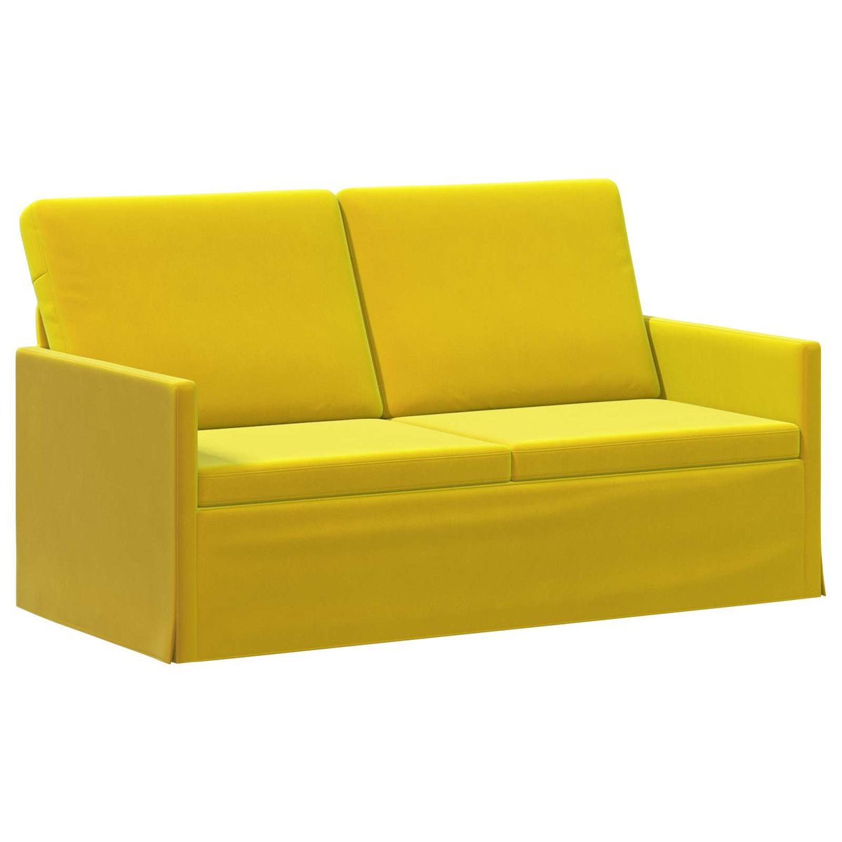 vidaXL Zestaw Sof 2 pcs żółty Welur