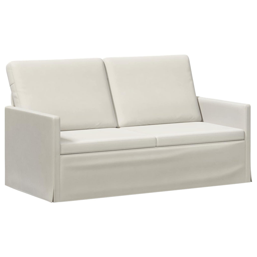 vidaXL Zestaw Sof 2 pcs kremowy Welur