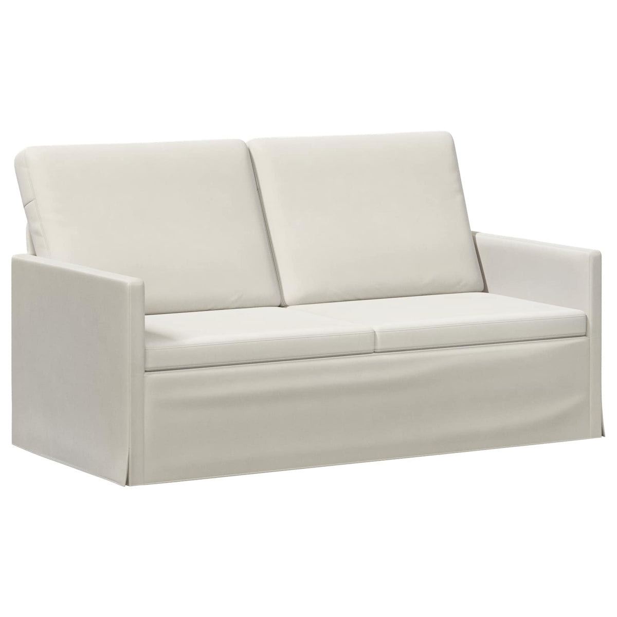 vidaXL Zestaw Sof 2 pcs kremowy Welur