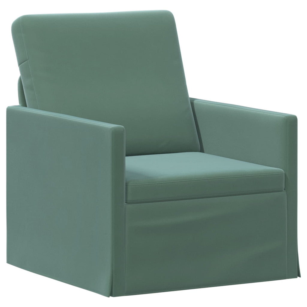 vidaXL Zestaw Sof 2 pcs Zielony morski Welur