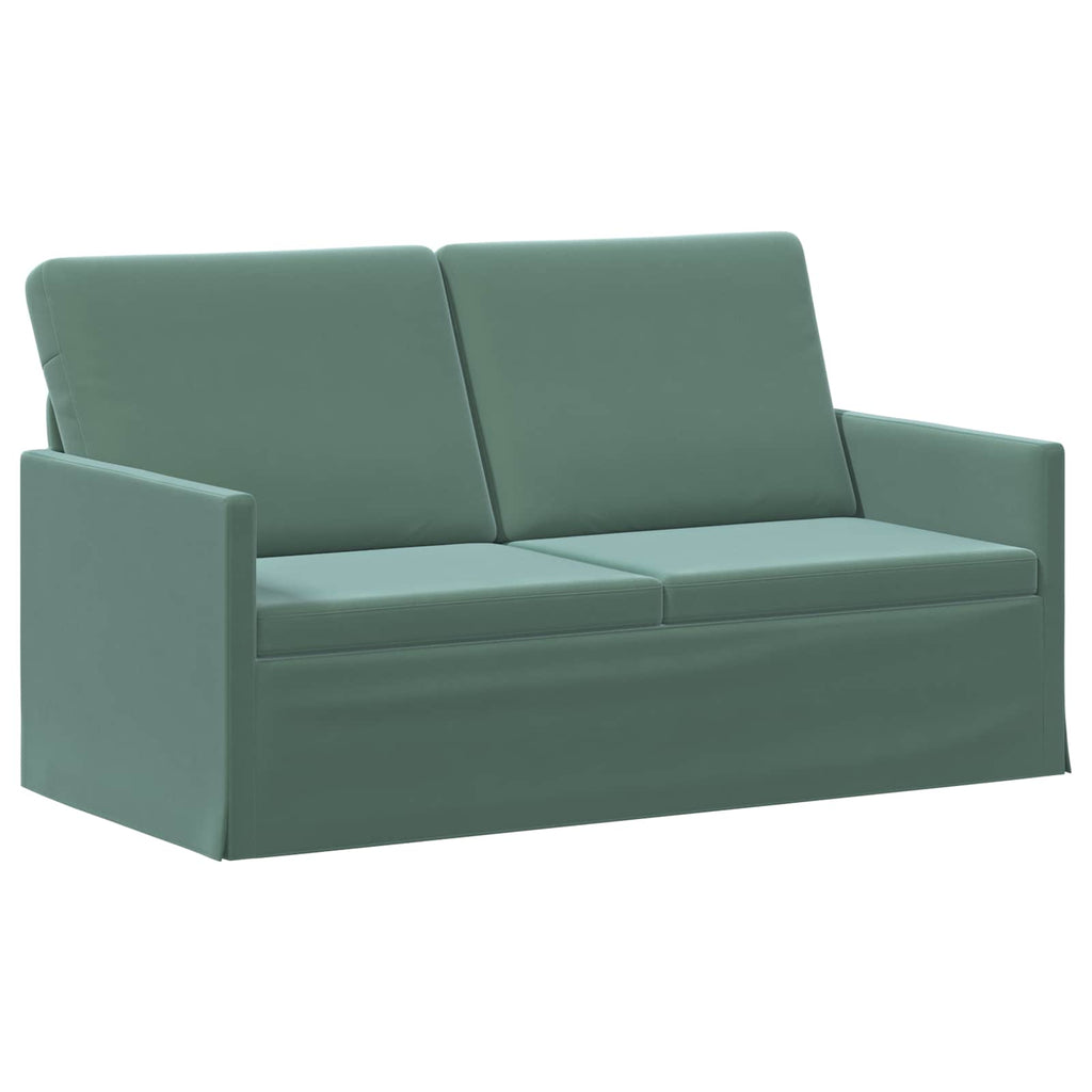 vidaXL Zestaw Sof 2 pcs Zielony morski Welur