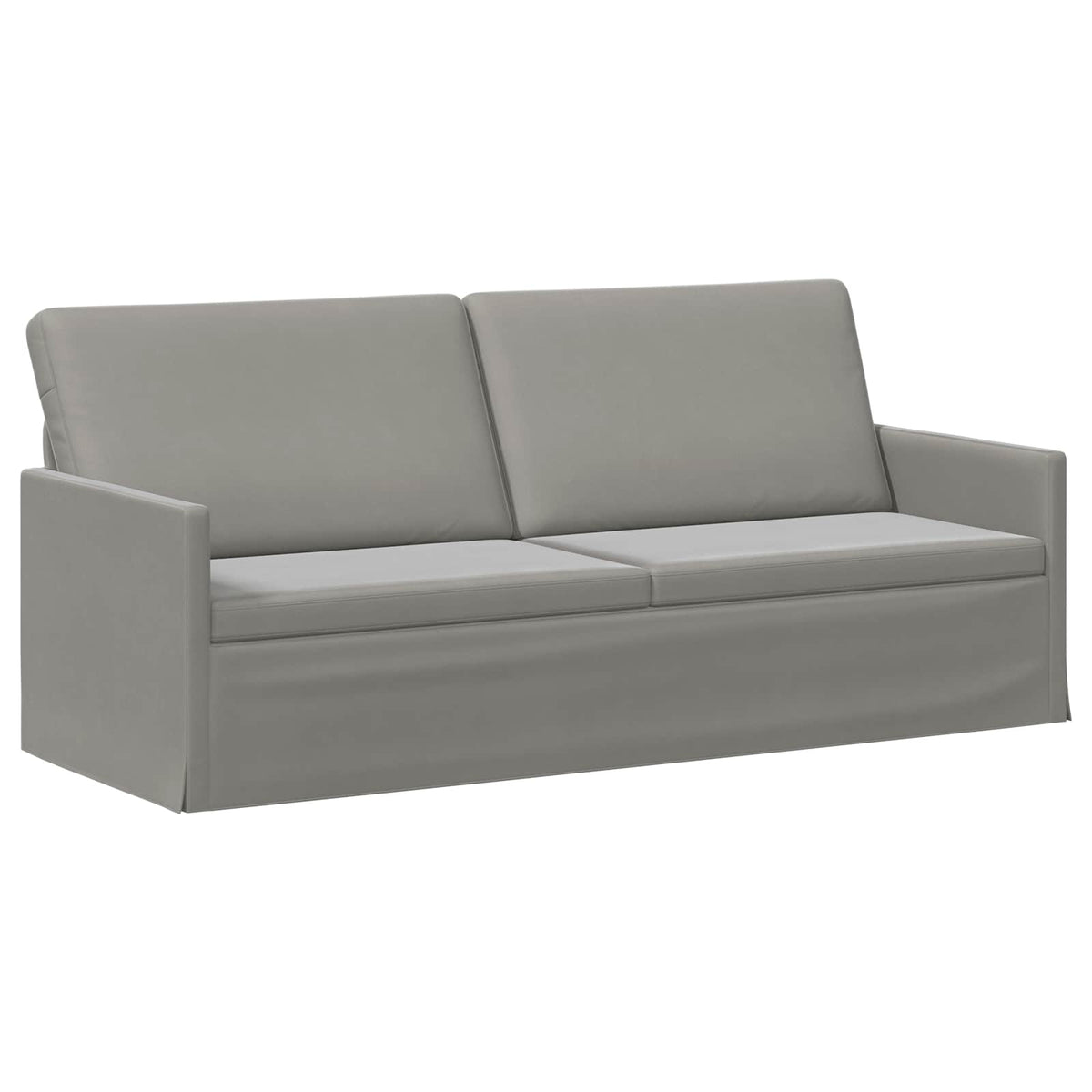 vidaXL Zestaw Sof 2 pcs jasnoszary Welur