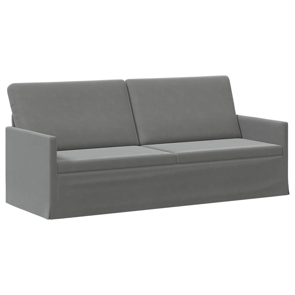 vidaXL Zestaw Sof 2 pcs ciemnoszary Welur