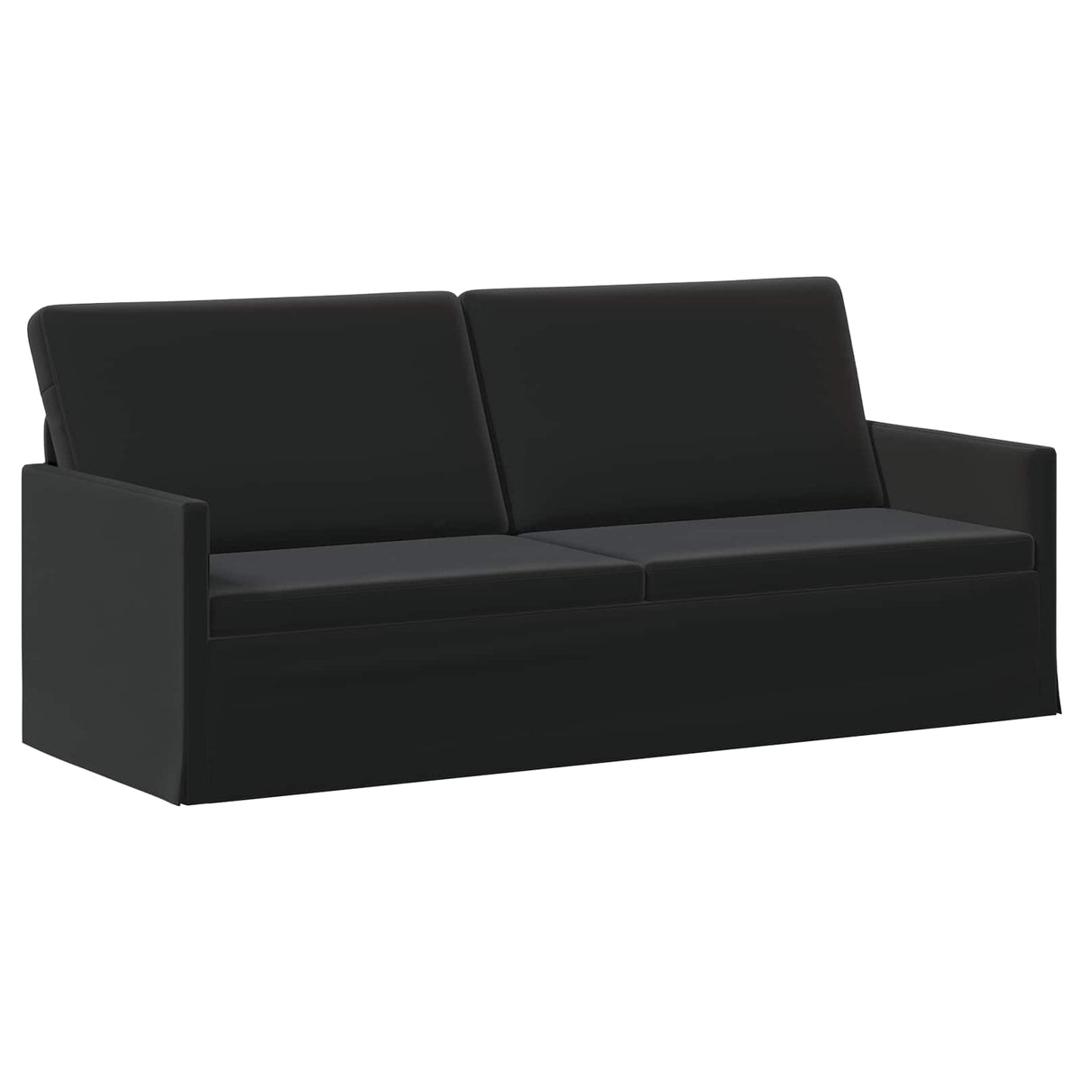 vidaXL Zestaw Sof 2 pcs Czarny Welur