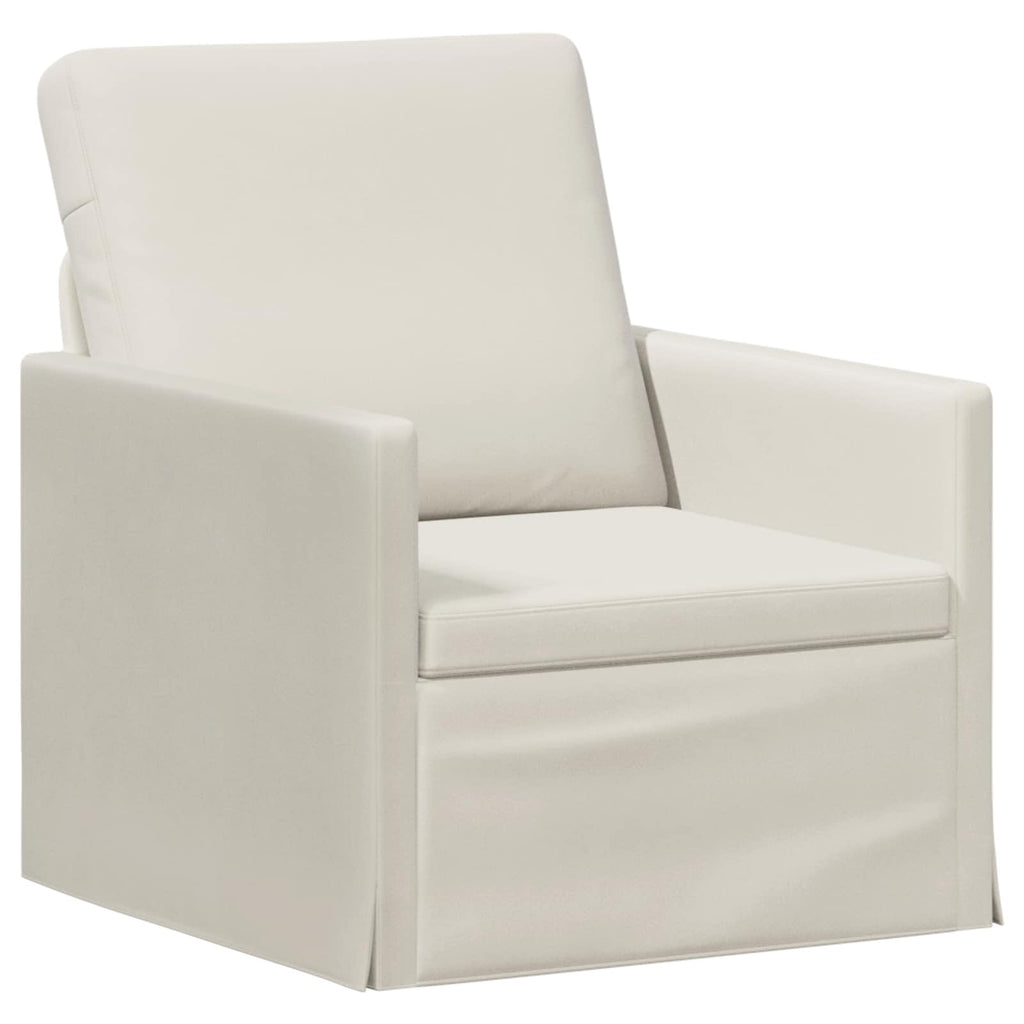 vidaXL Zestaw Sof 2 pcs kremowy Welur