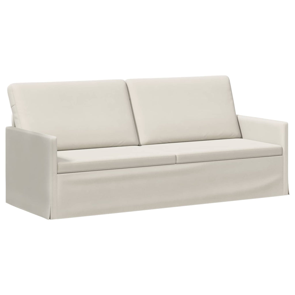 vidaXL Zestaw Sof 2 pcs kremowy Welur