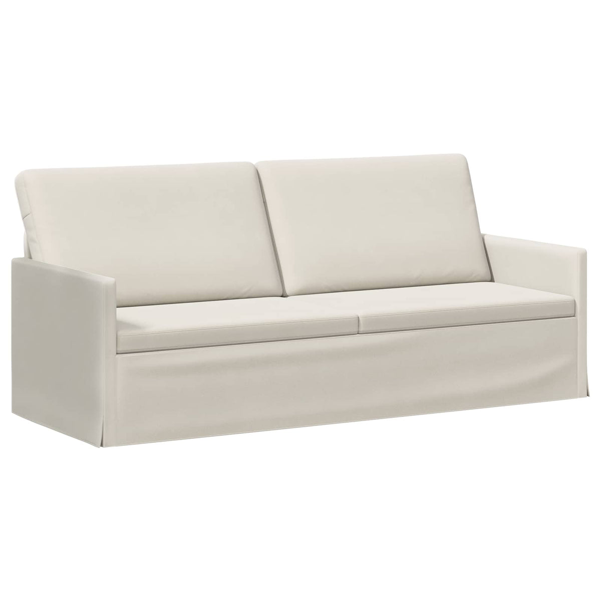 vidaXL Zestaw Sof 2 pcs kremowy Welur