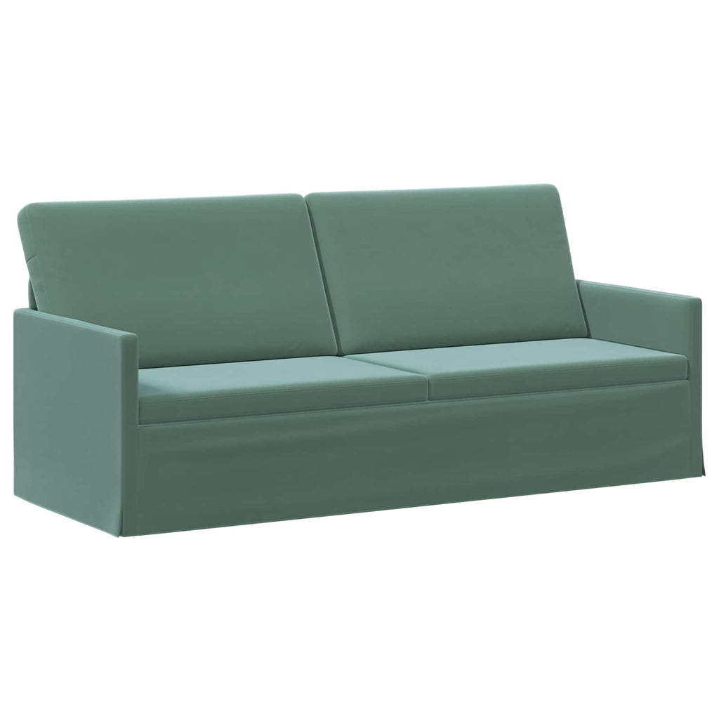 vidaXL Zestaw Sof 2 pcs Zielony morski Welur
