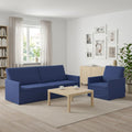 vidaXL Zestaw Sof 2 pcs Niebieski policyjny Welur