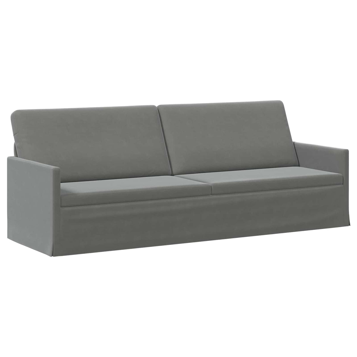 vidaXL Zestaw Sof 2 pcs ciemnoszary Welur