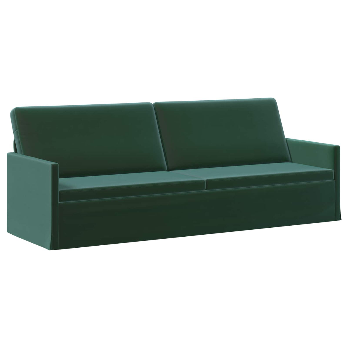 vidaXL Zestaw Sof 2 pcs Ciemnozielony Welur