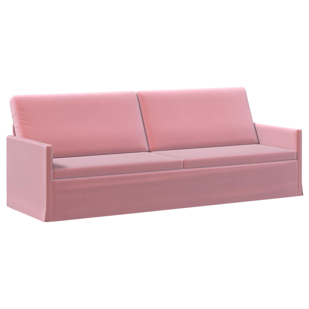 vidaXL Zestaw Sof 2 pcs różowy Welur