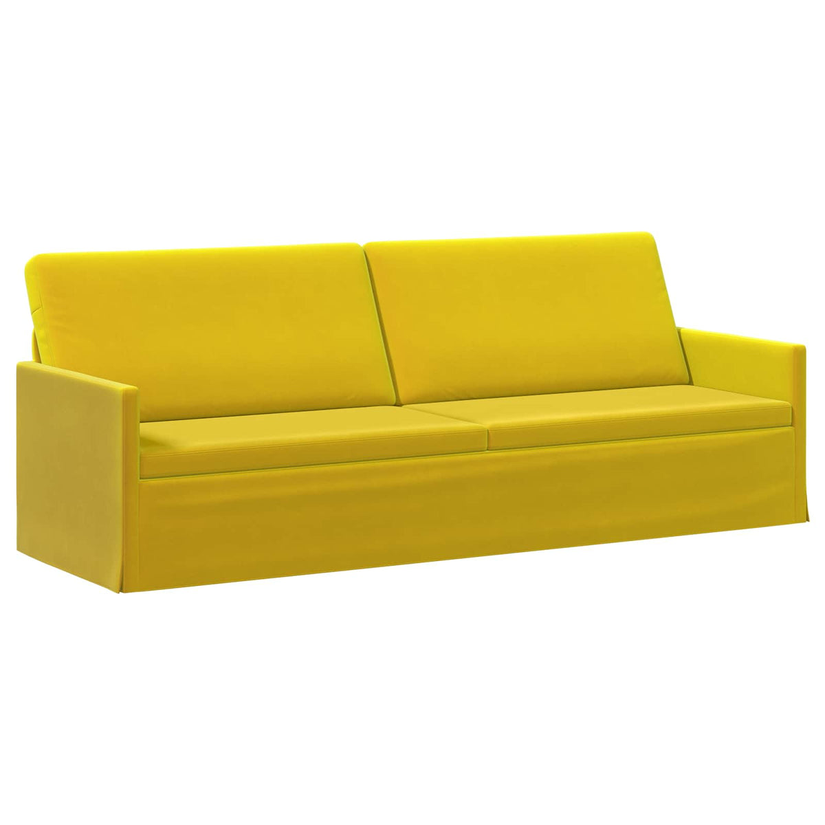 vidaXL Zestaw Sof 2 pcs żółty Welur