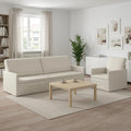 vidaXL Zestaw Sof 2 pcs kremowy Welur