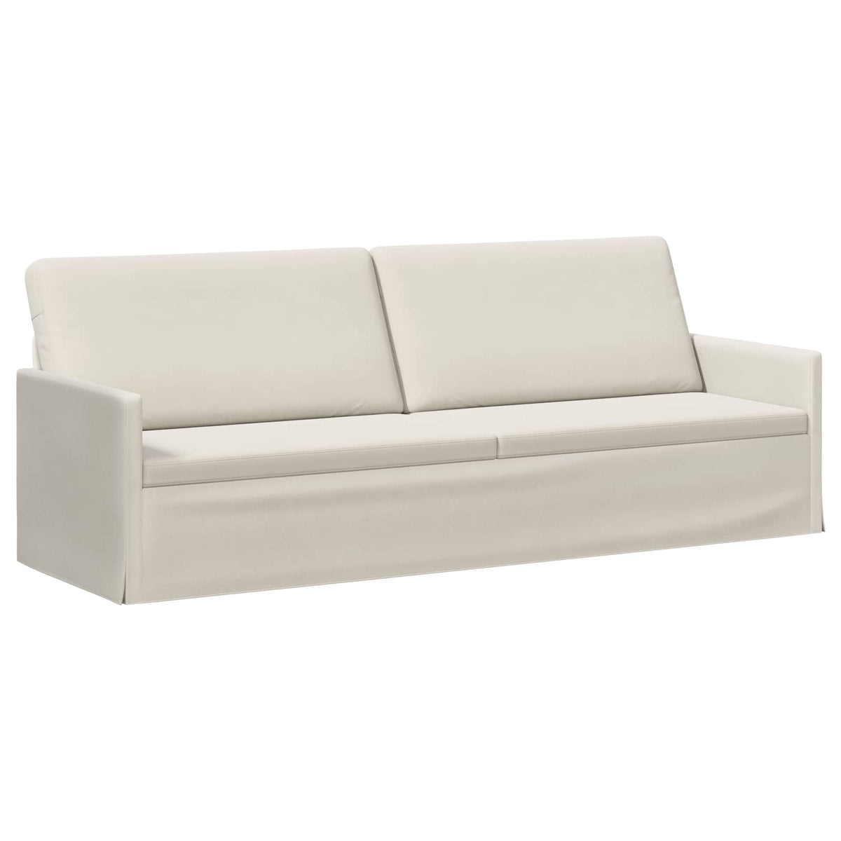 vidaXL Zestaw Sof 2 pcs kremowy Welur