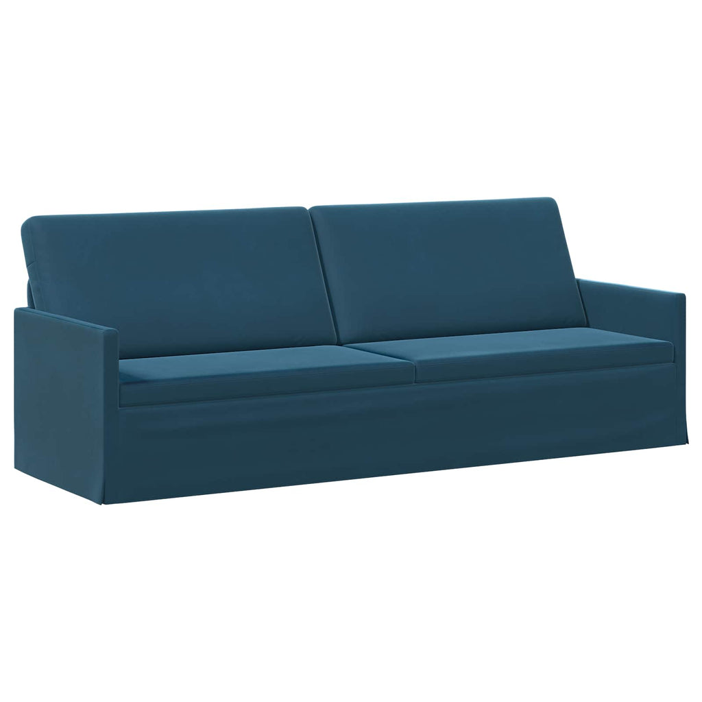 vidaXL Zestaw Sof 2 pcs niebieski Welur