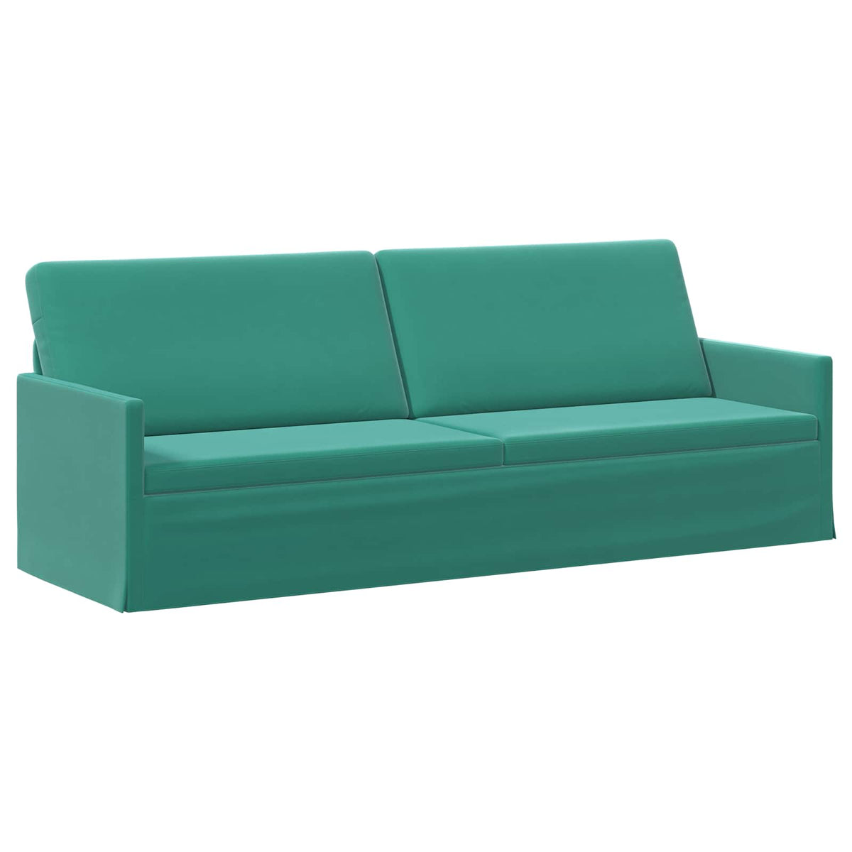 vidaXL Zestaw Sof 2 pcs Turkusowy Welur