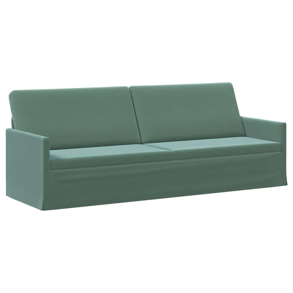 vidaXL Zestaw Sof 2 pcs Zielony morski Welur