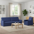 vidaXL Zestaw Sof 2 pcs Niebieski policyjny Welur