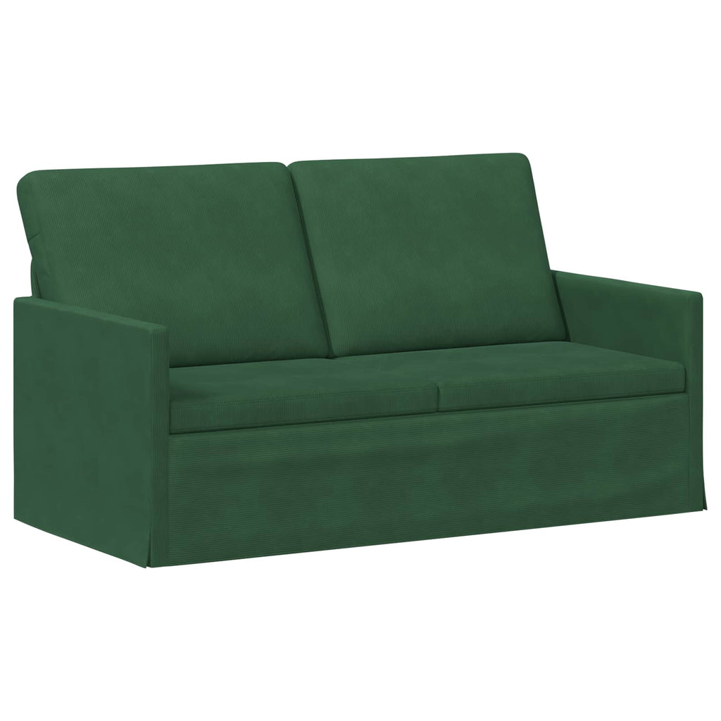 vidaXL Zestaw Sof 2 pcs Zielony dżungli Tkanina sztruksowa