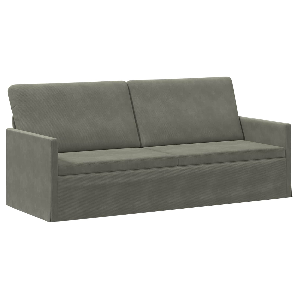 vidaXL Zestaw Sof 2 pcs jasnoszary Tkanina sztruksowa