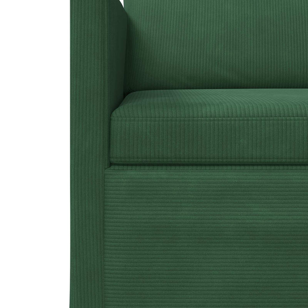 vidaXL Zestaw Sof 2 pcs Zielony dżungli Tkanina sztruksowa