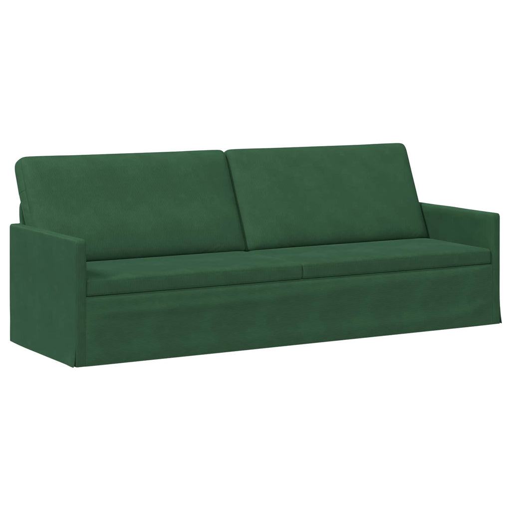 vidaXL Zestaw Sof 2 pcs Zielony dżungli Tkanina sztruksowa
