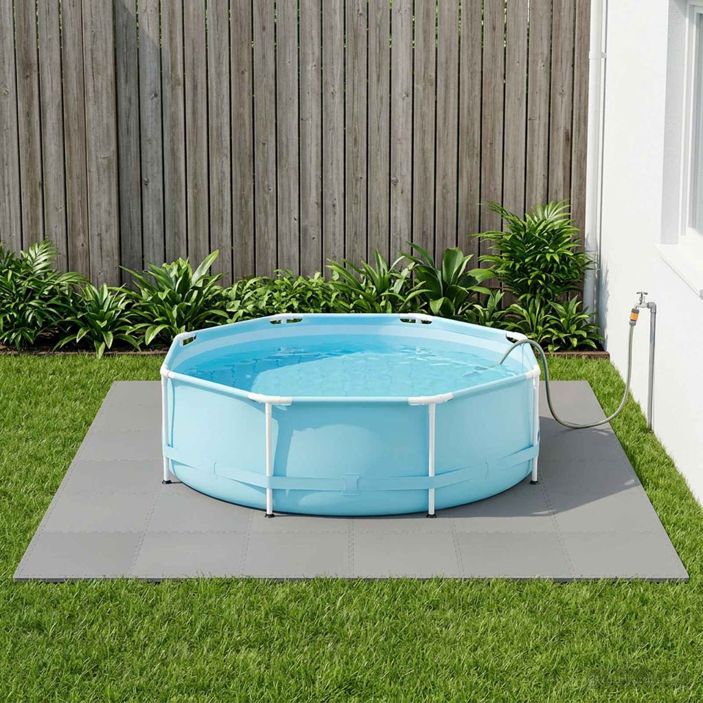 vidaXL Mata podłogowa do basenu 6 pcs Szary 2,16 m² Pianka EVA