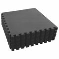 vidaXL Mata podłogowa do basenu 24 pcs Czarny 8,64 ㎡ Pianka EVA