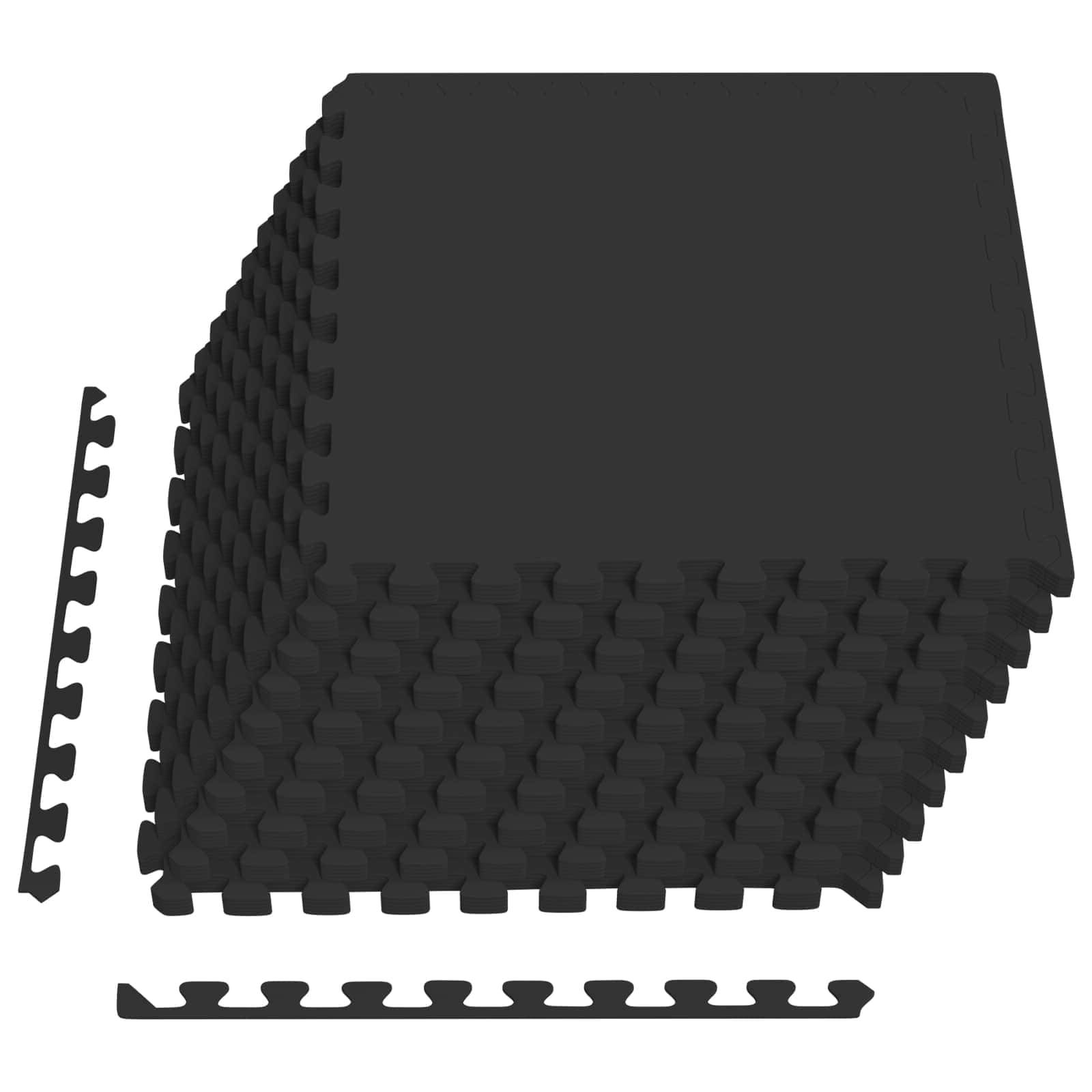 vidaXL Mata podłogowa do basenu 50 pcs Czarny 18 m² Pianka EVA
