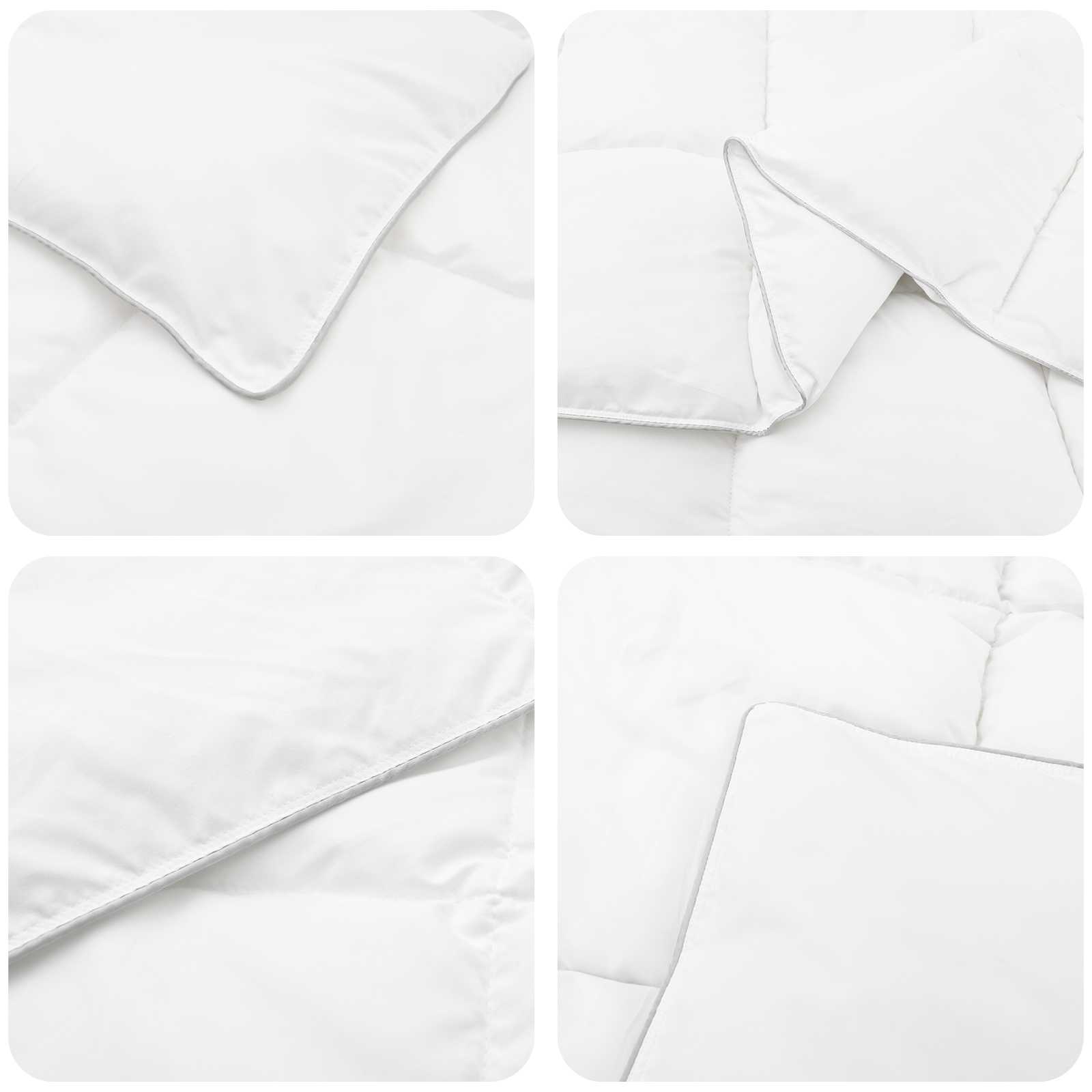 vidaXL Zestaw kołder 2 szt. 140 x 200 cm Zima Bambus Biały