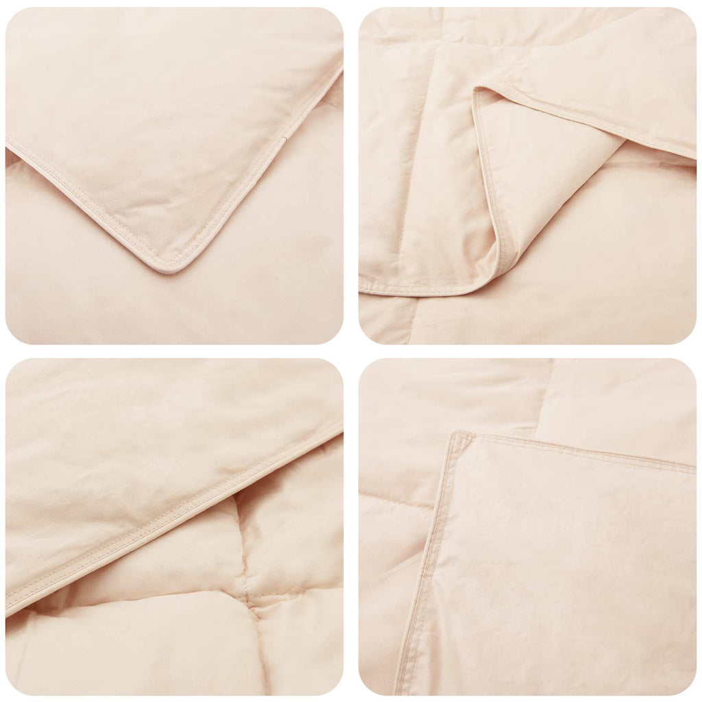 vidaXL Zestaw kołder 2 szt. 260 x 220 cm 250 gsm Naturalny Kapok