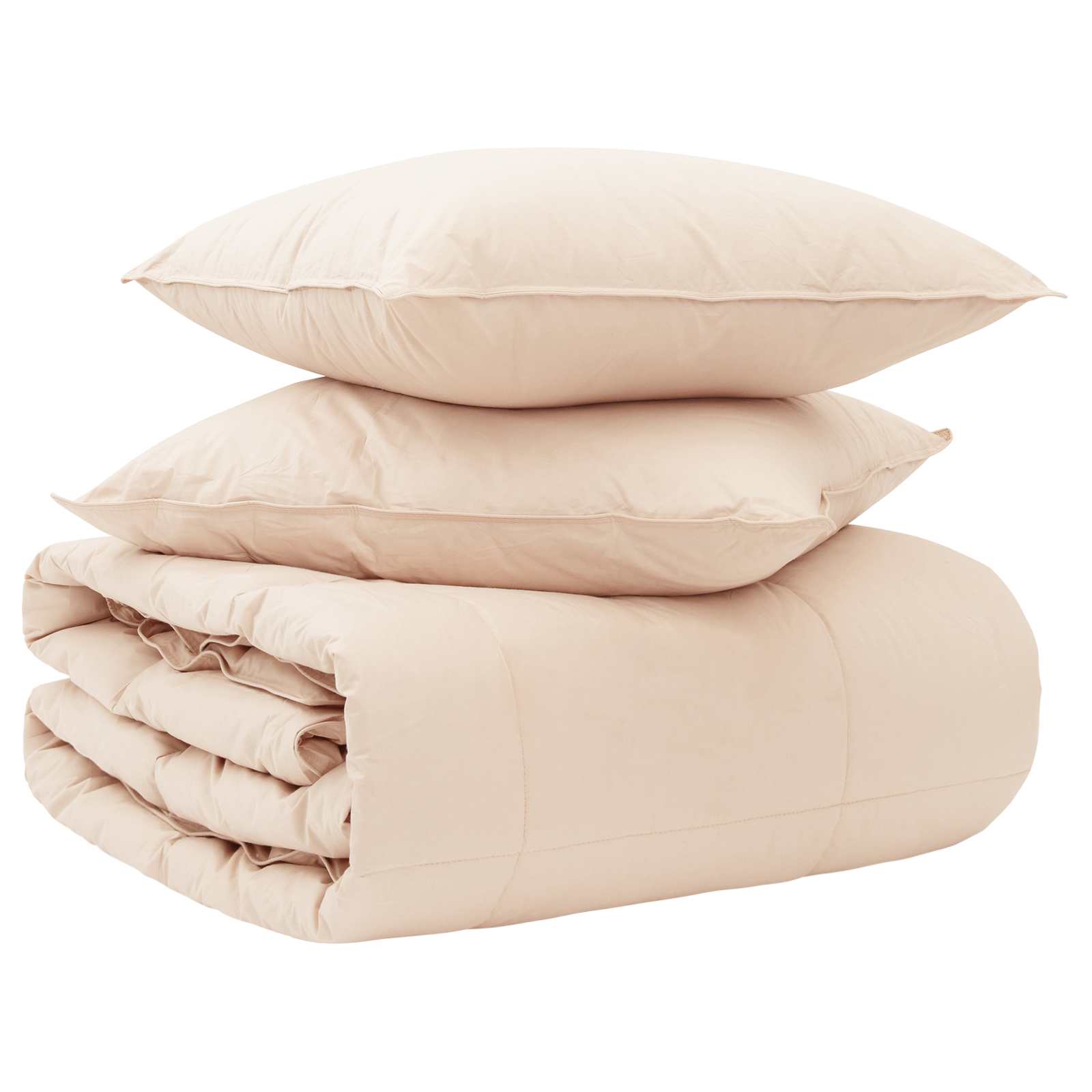 vidaXL Zestaw kołder 2 szt. 135 x 220 cm Na wszystkie sezony Beżowy