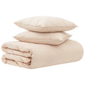 vidaXL Zestaw kołder 2 szt. 200 x 200 cm Kapok i poliester Beżowy