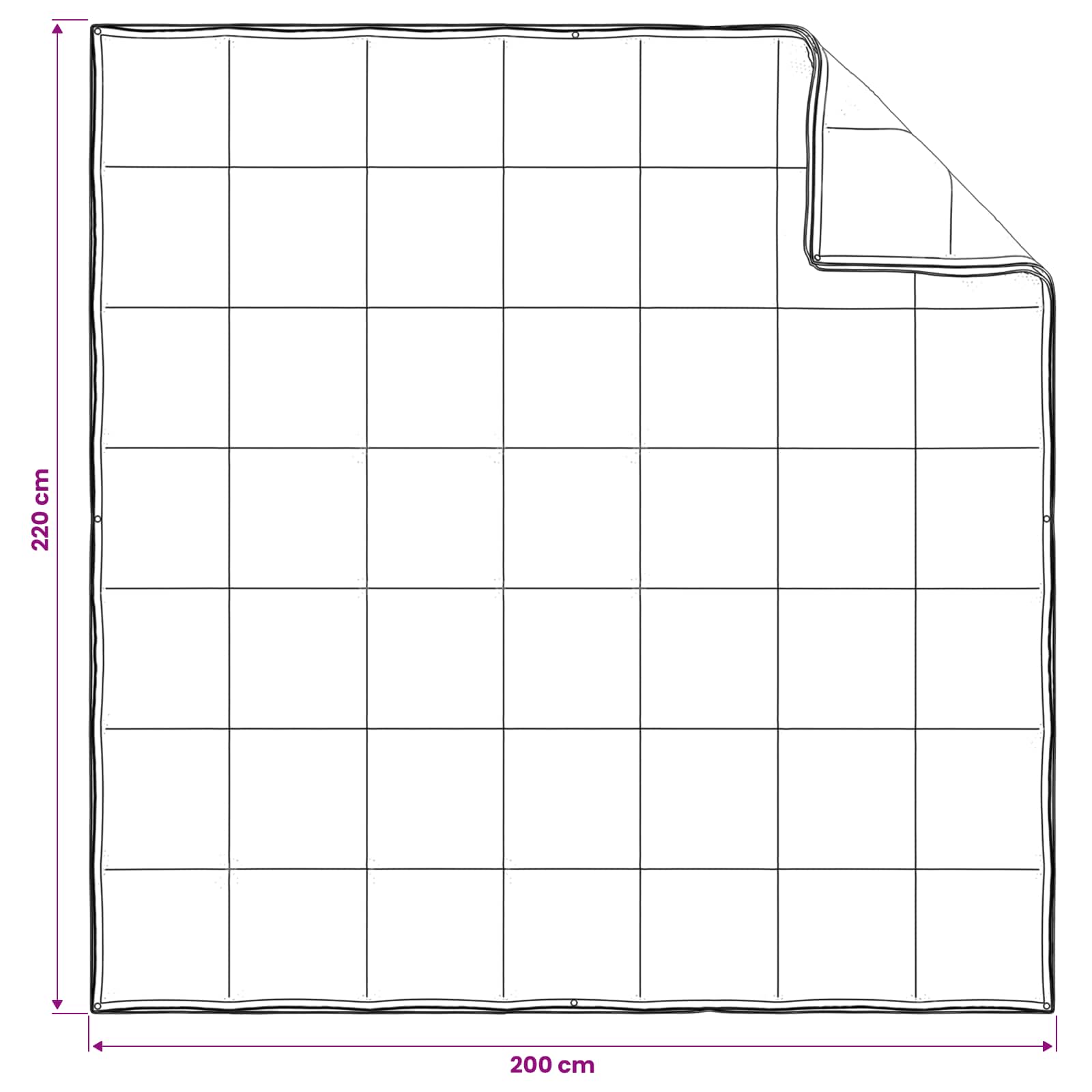 vidaXL Zestaw kołder 2 szt. 200 x 220 cm Kapok i poliester Beżowy