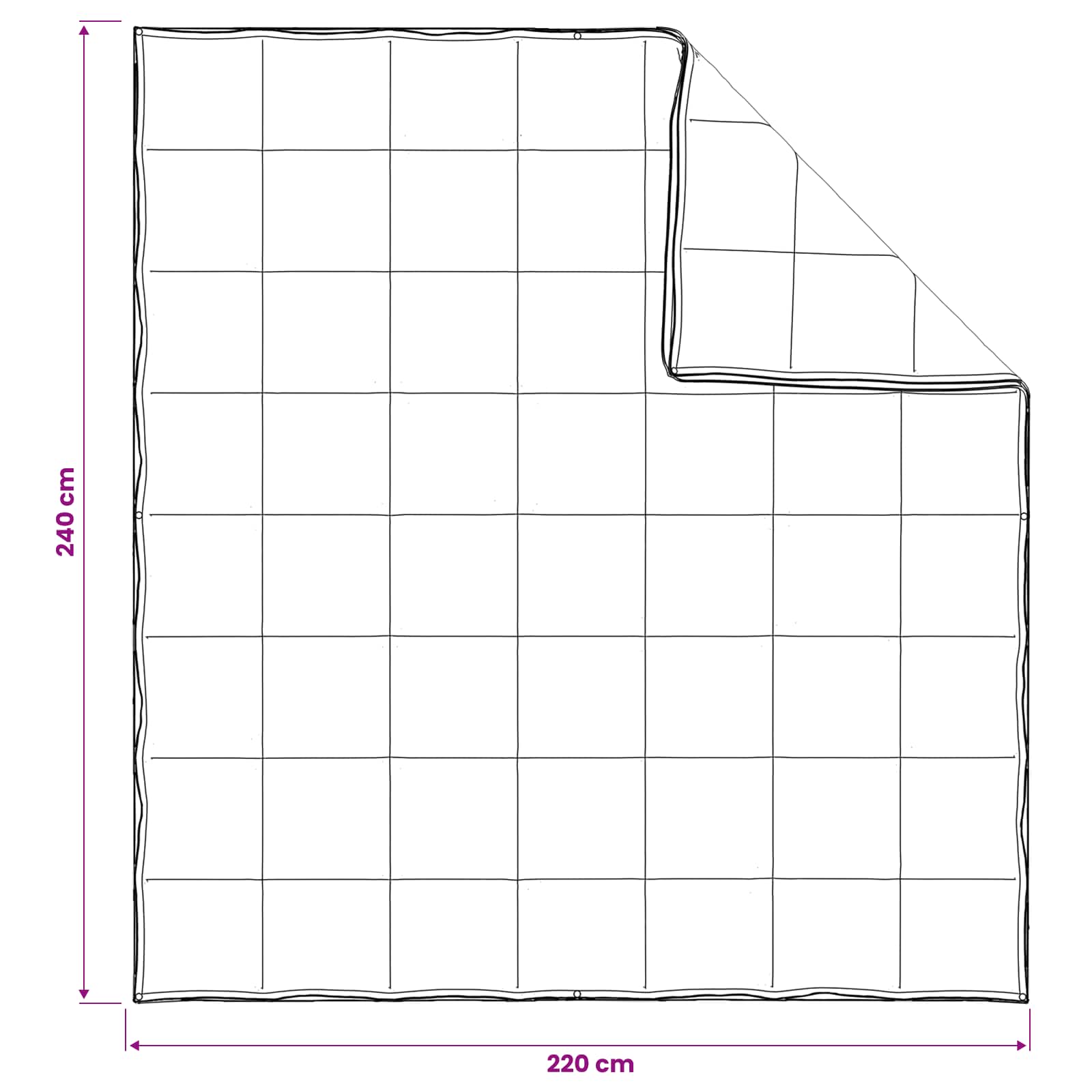vidaXL Zestaw kołder 2 szt. 240 x 220 cm Kapok i poliester Beżowy