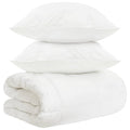 vidaXL Zestaw kołder 3 szt. Biały Włókno bambusowe