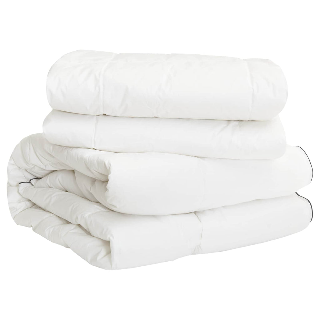 vidaXL Zestaw kołder 3 szt. Biały Bambus