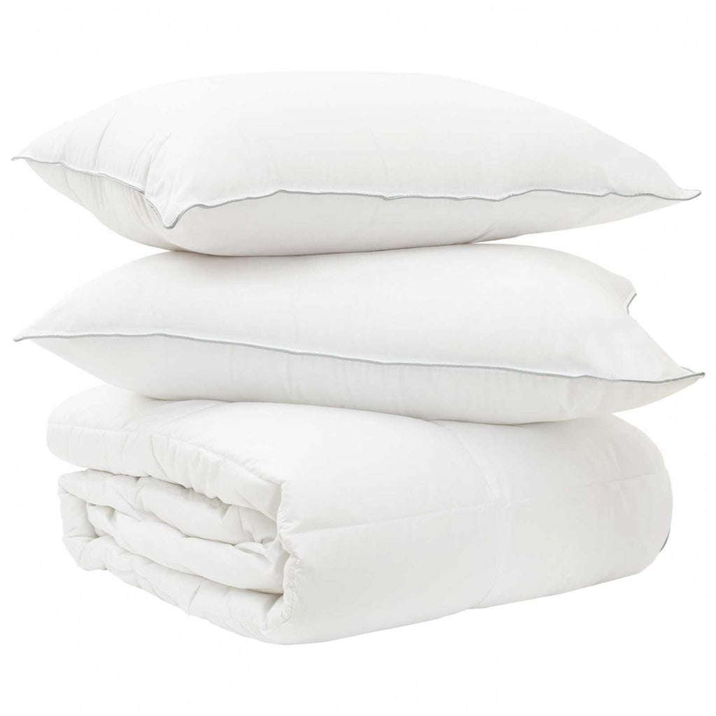 vidaXL Zestaw kołdry i poduszek 3 szt. 240 x 220 cm Zima 1320 g/szt