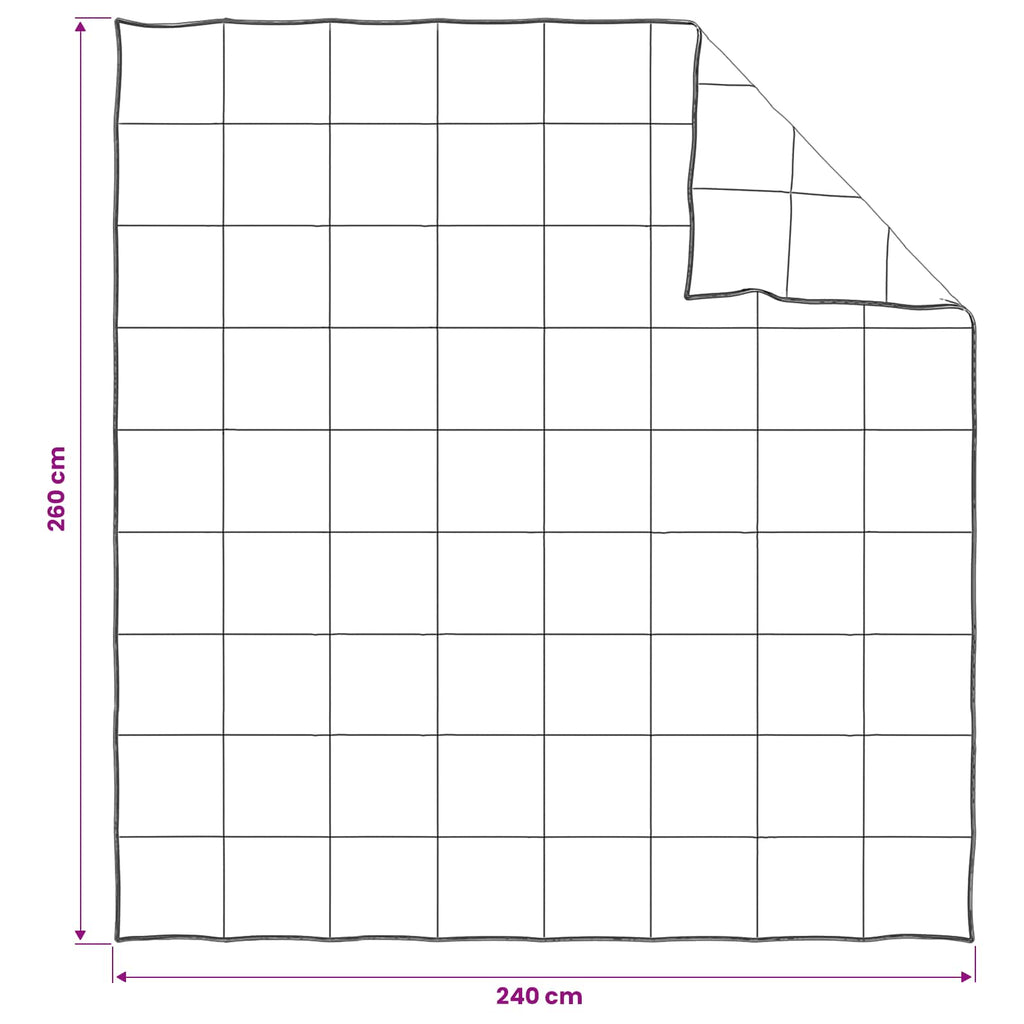 vidaXL Zestaw kołdry i poduszek 3 szt. 260 x 240 cm Zima 1800 g/szt