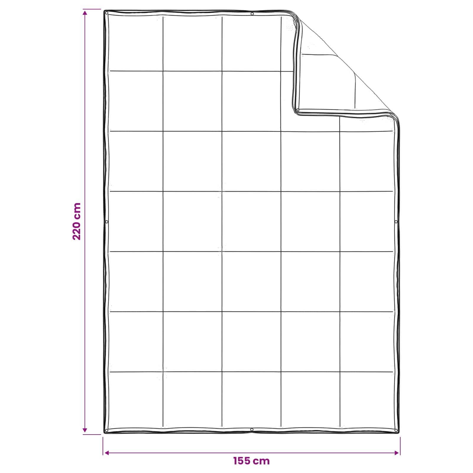 vidaXL Zestaw kołder 3 szt. 155 x 220 cm Na wszystkie sezony Bambus