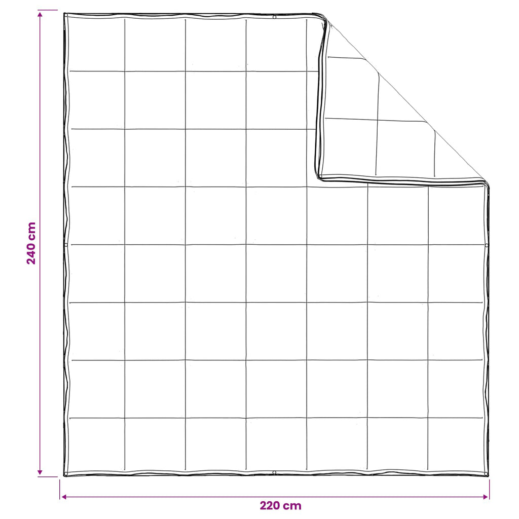 vidaXL Zestaw kołder 3 szt. 240 x 220 cm Na wszystkie sezony Bambus