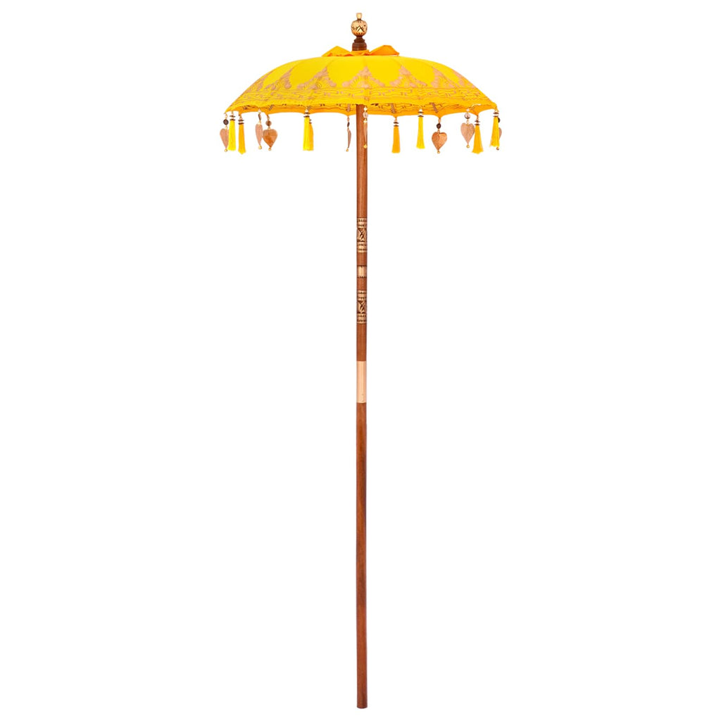 vidaXL Baliński Parasol z Bazą 2 szt. żółty